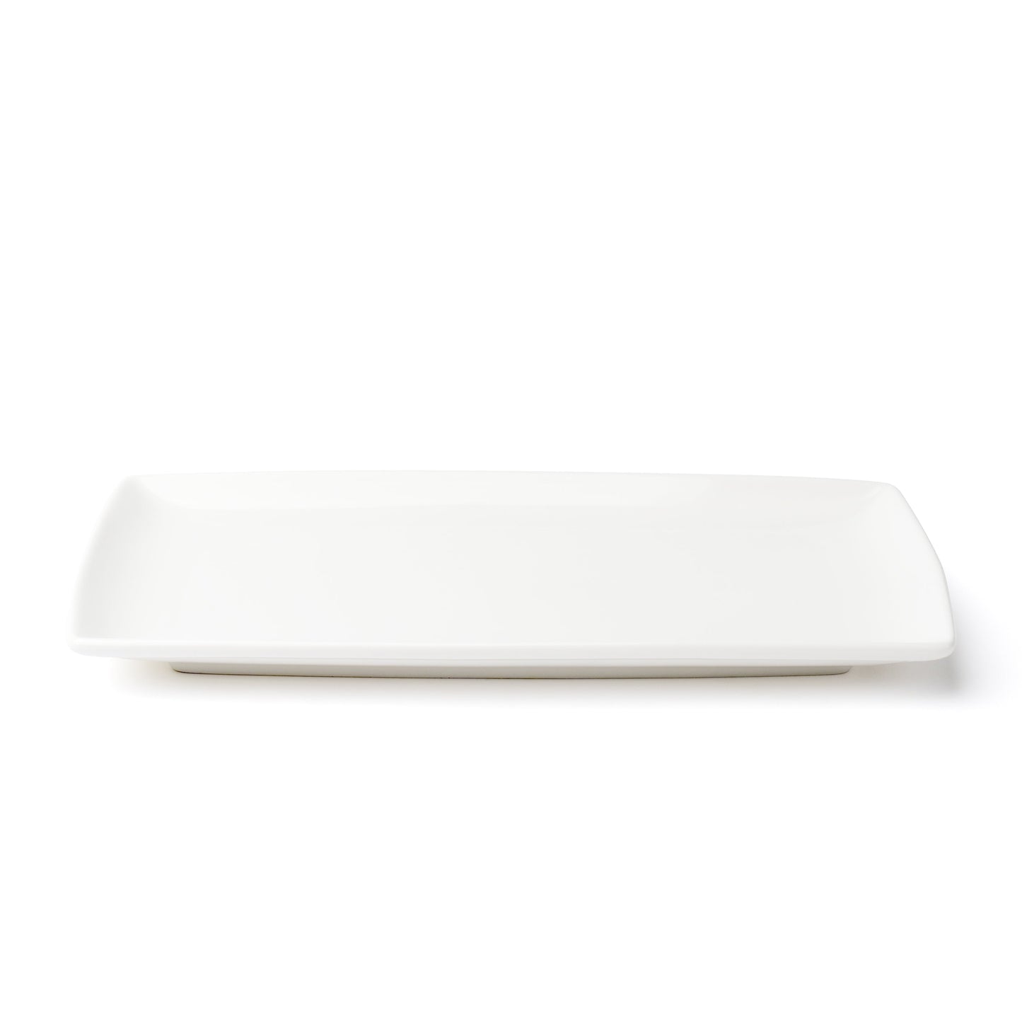 Browne | Foundation Rectangular Coupe Plate, 9.25" x 5.25", White (36-pack)