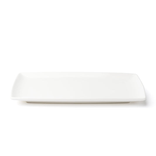 Assiette à découper rectangulaire Browne | Foundation, 9,25" x 5,25", blanche (paquet de 36)