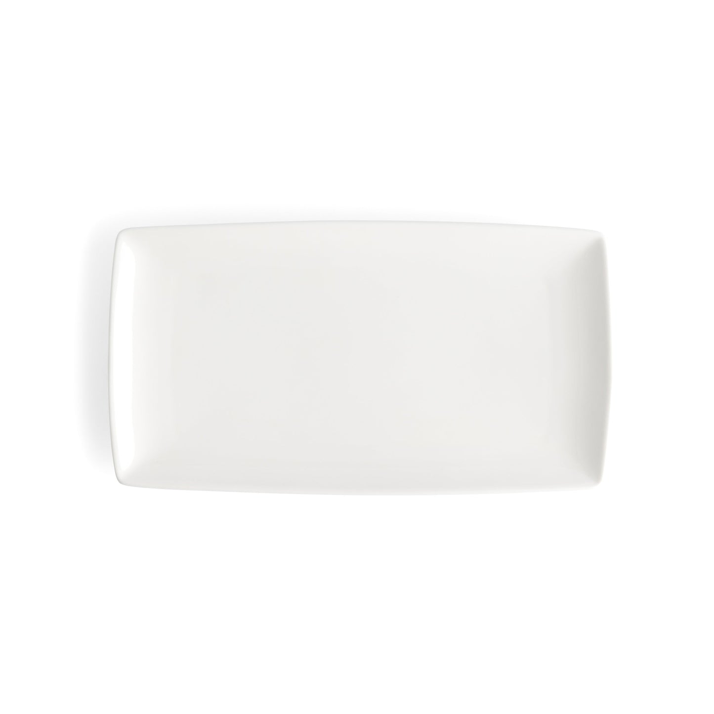 Browne | Foundation Rectangular Coupe Plate, 9.25" x 5.25", White (36-pack)