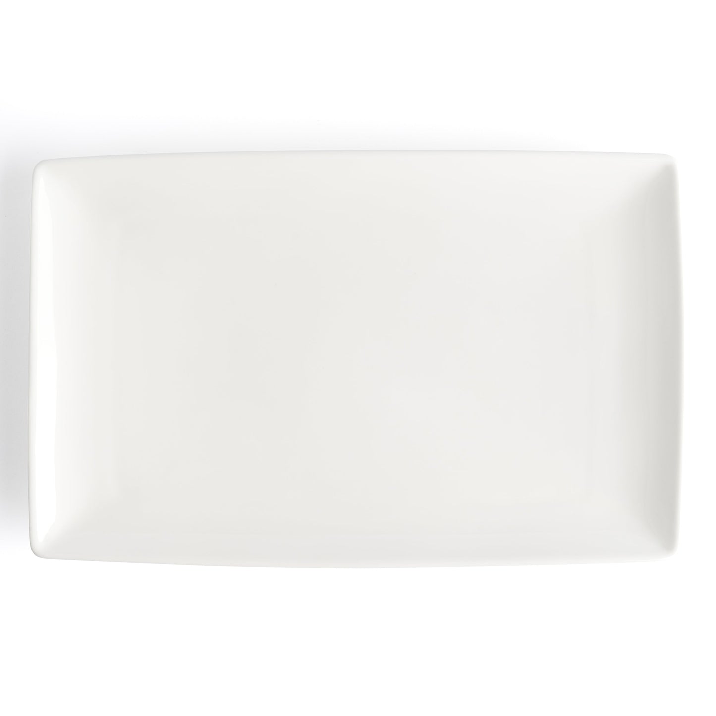 Browne | Foundation Rectangular Coupe Plate, 12.25" x 8", White (12-pack)