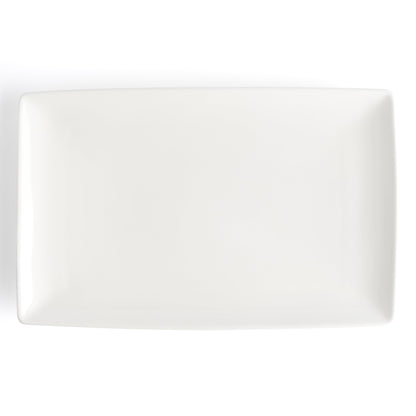 Browne | Foundation Rectangular Coupe Plate, 12.25" x 8", White (12-pack)