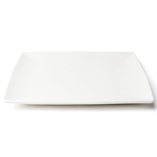 Assiette à découper carrée Browne | Foundation, 10,25 po, blanche (paquet de 36)