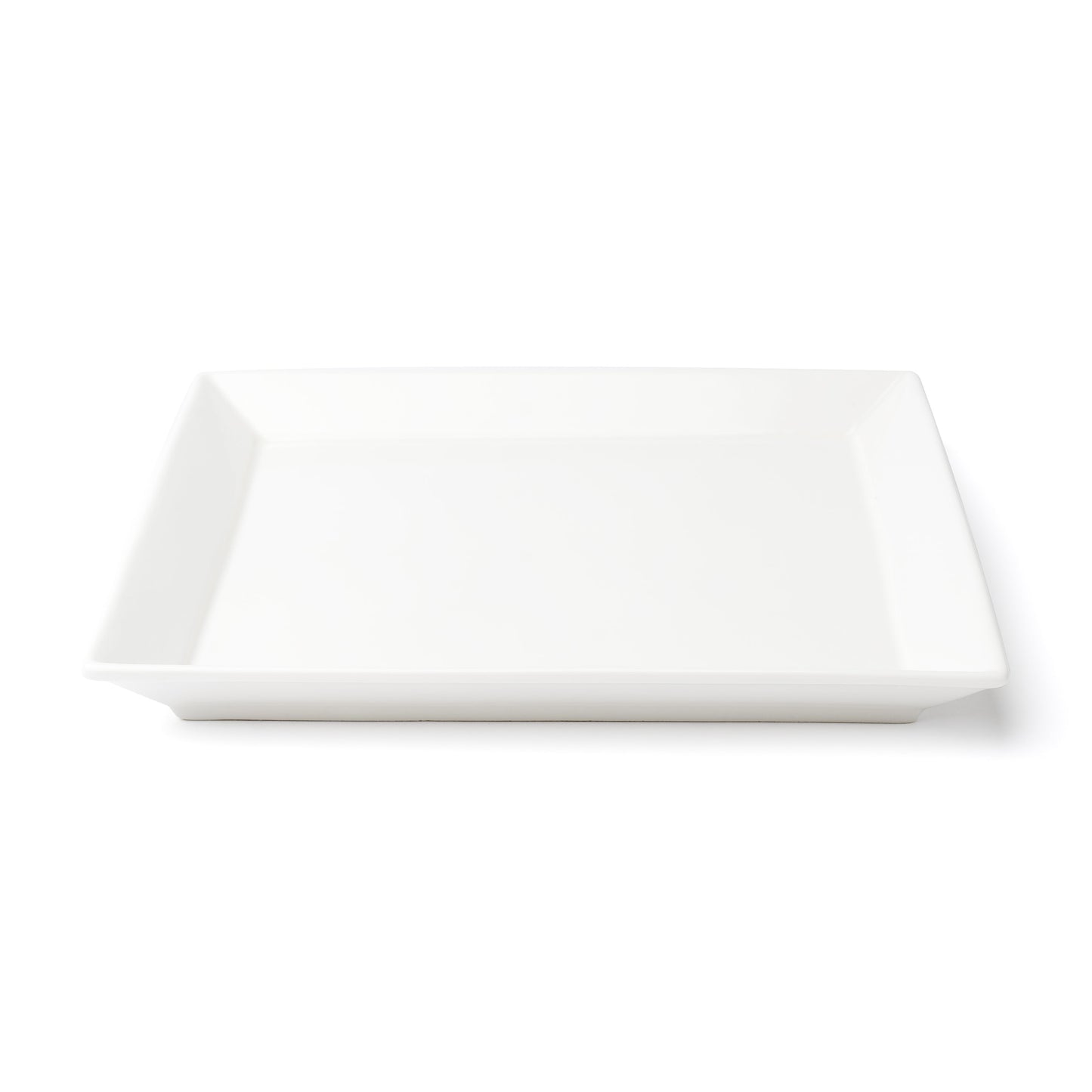 Assiette carrée à large bord Foundation de Browne |, 8,5 po, blanche (paquet de 24)