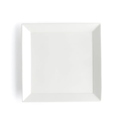 Browne | Foundation Square Wide Rim Plate, 8.5", White (24-pack)