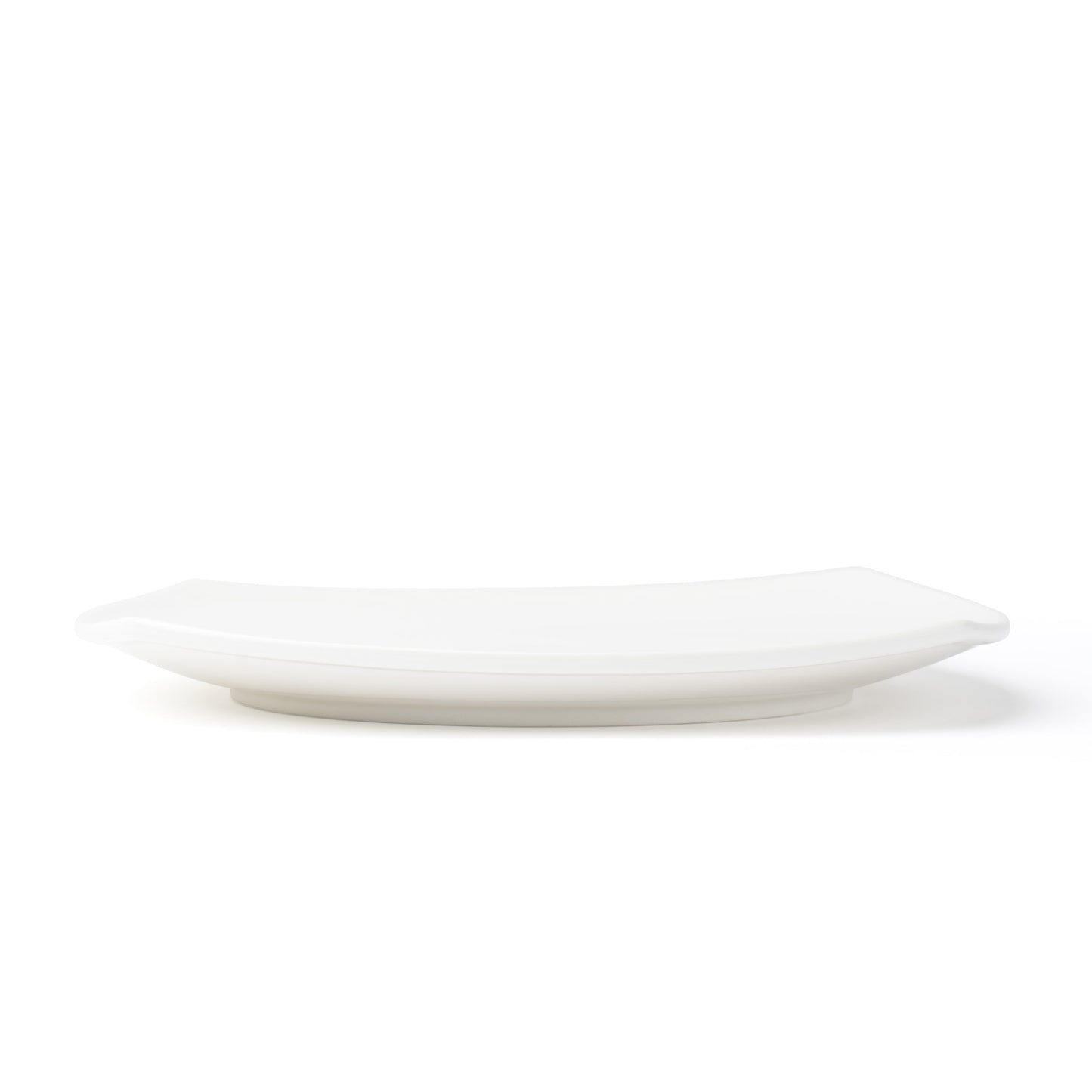 Assiette creuse carrée arrondie Browne | Foundation, 10 po, blanche (paquet de 12)