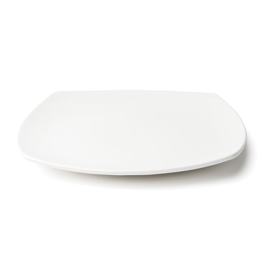 Browne | Foundation Rounded Square Coupe Plate, 10", White (12-pack)