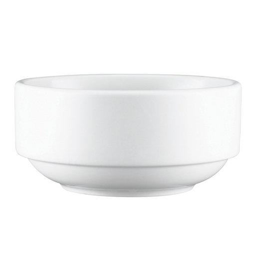 Browne | Palm Stacking Bowl, 10.5 oz, White (3 DZ) - ChefEquipment.com