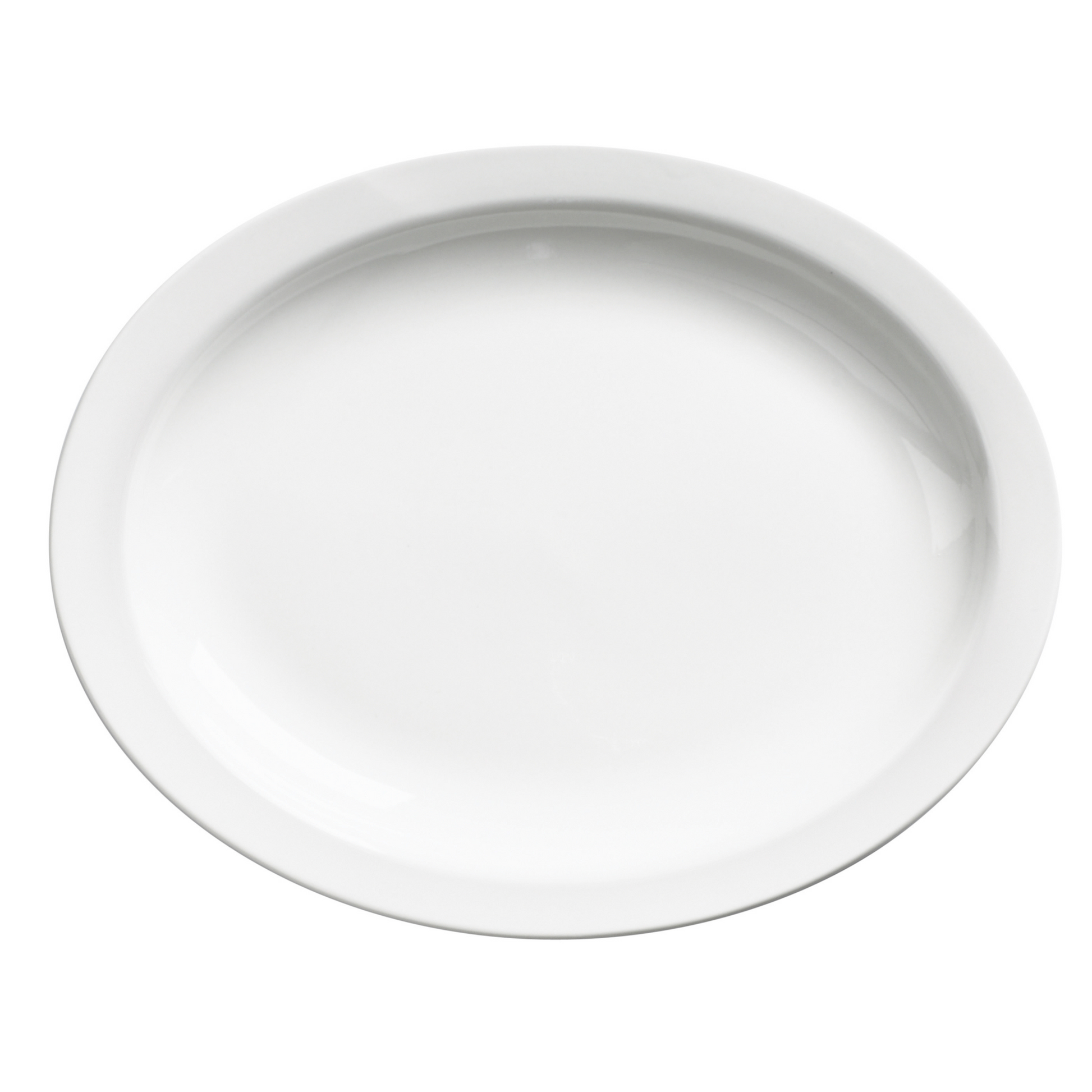 Browne | Palm Oval Platter, 9.75", White (2 DZ) - ChefEquipment.com