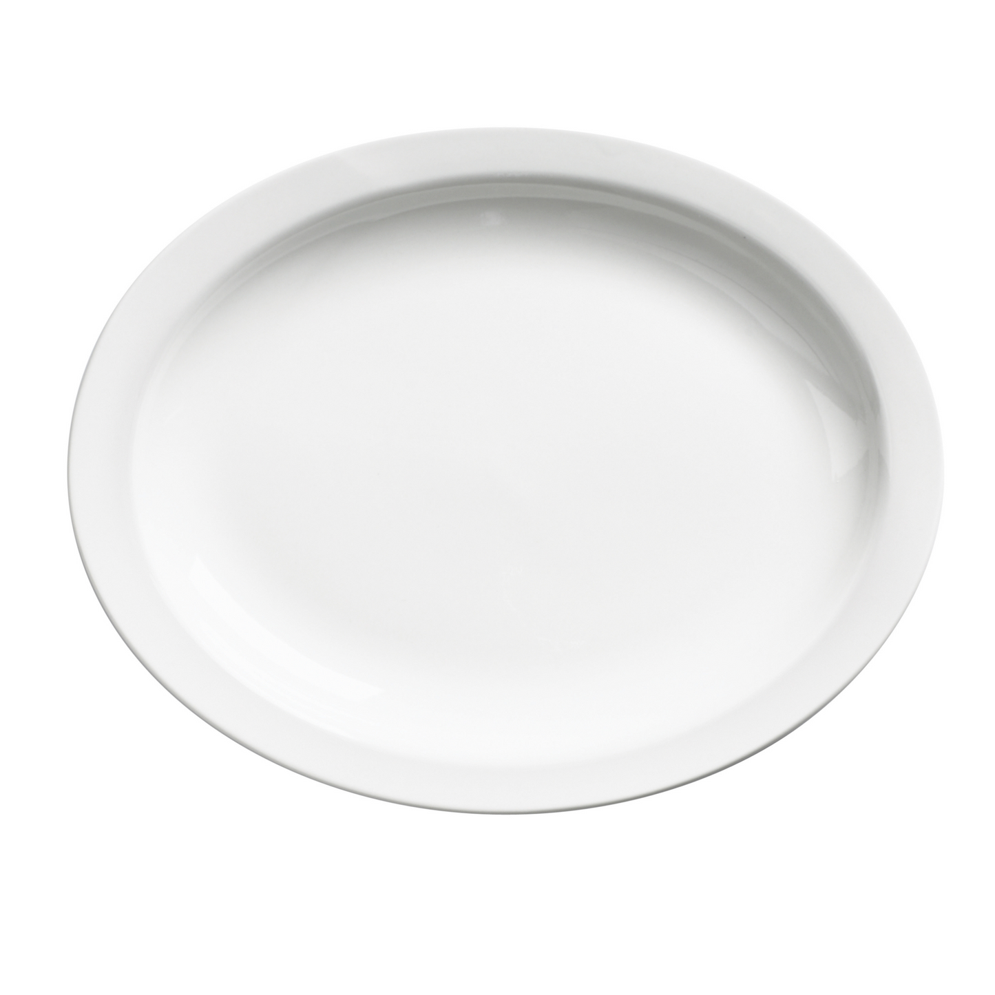 Browne | Palm Oval Platter, 11.5", White (12-pack)