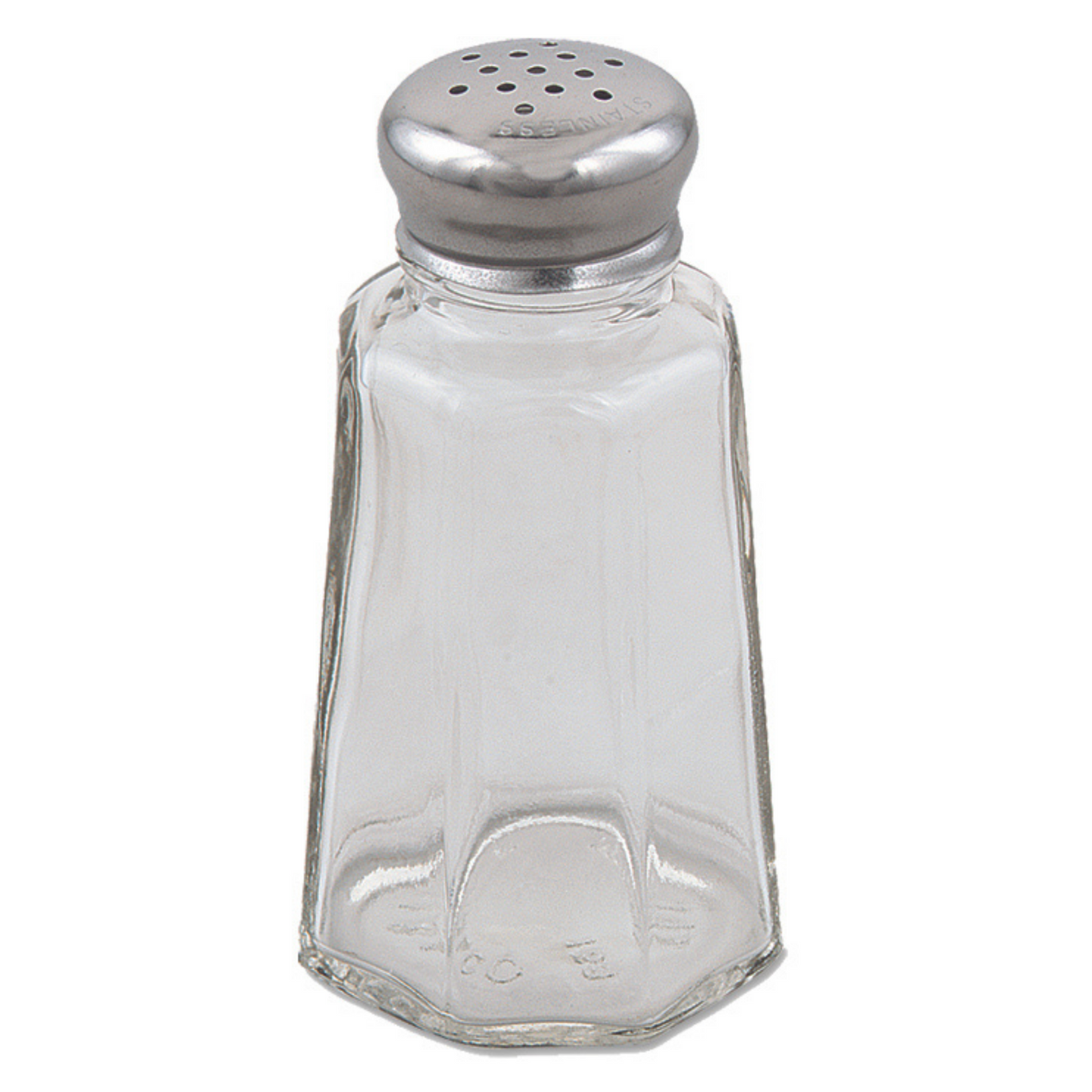 Browne | Salt & Pepper Shaker, 1 oz, Glass/Stainless Steel (12-pack)