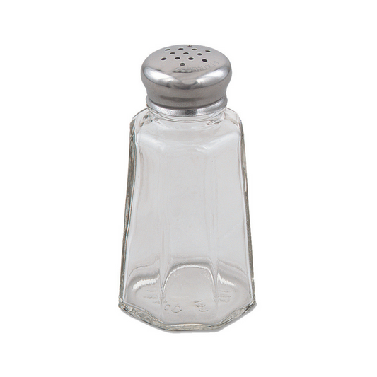 Browne | Salt & Pepper Shaker, 2 oz, Glass/Stainless Steel