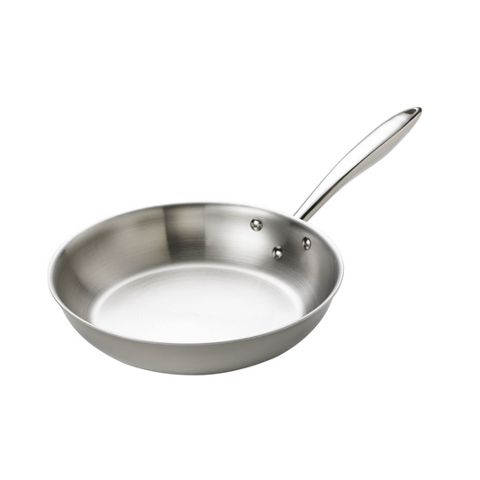 Browne | Thermalloy Tri-Ply Fry Pan, 8", Stainless Steel