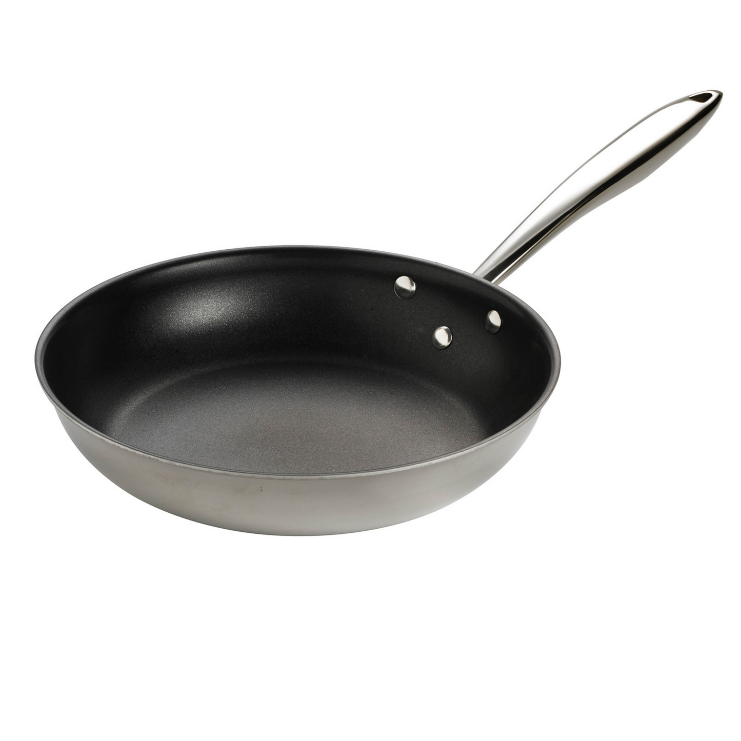 Browne | Thermalloy Tri-Ply Non Stick Fry Pan, Stainless Steel - ChefEquipment.com