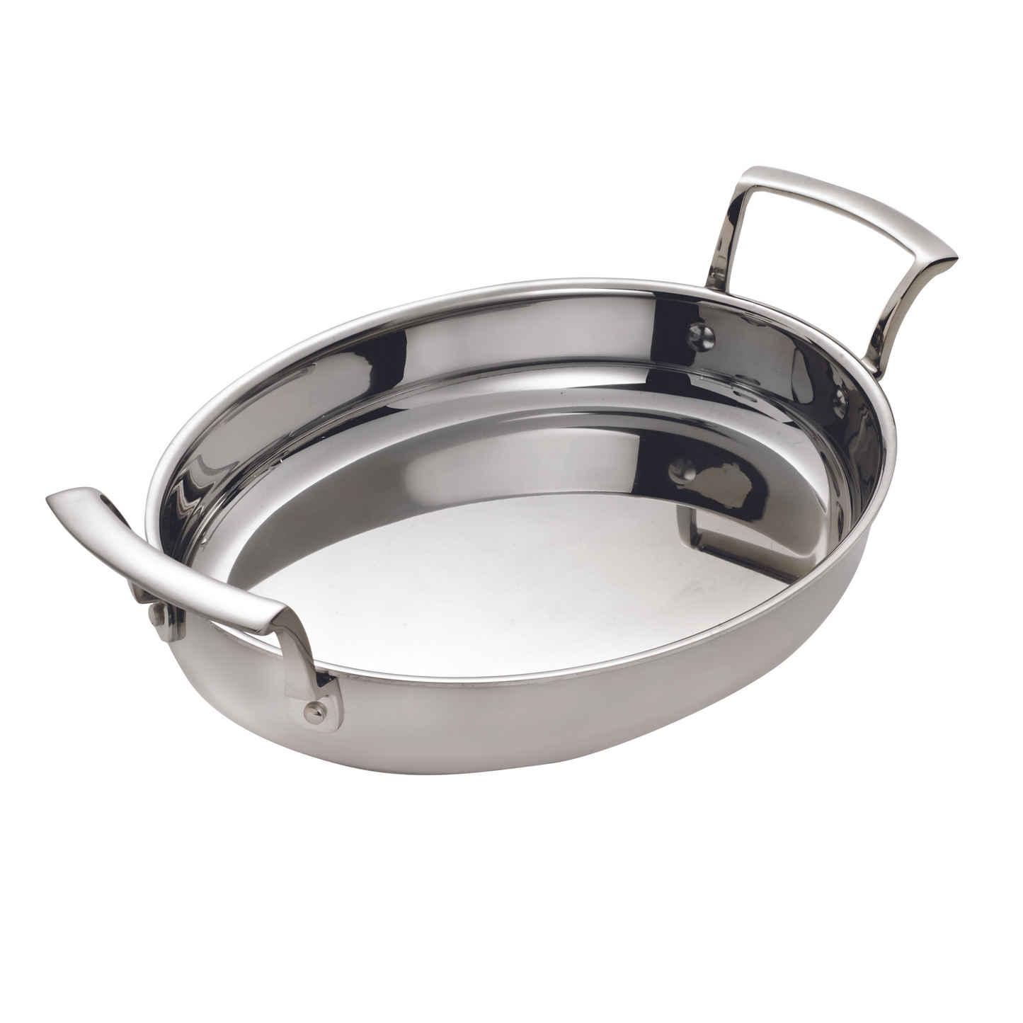 Browne | Thermalloy TRI-PLY Oval Roast Pan, 2.6 qt, Stainless Steel, FINAL SALE