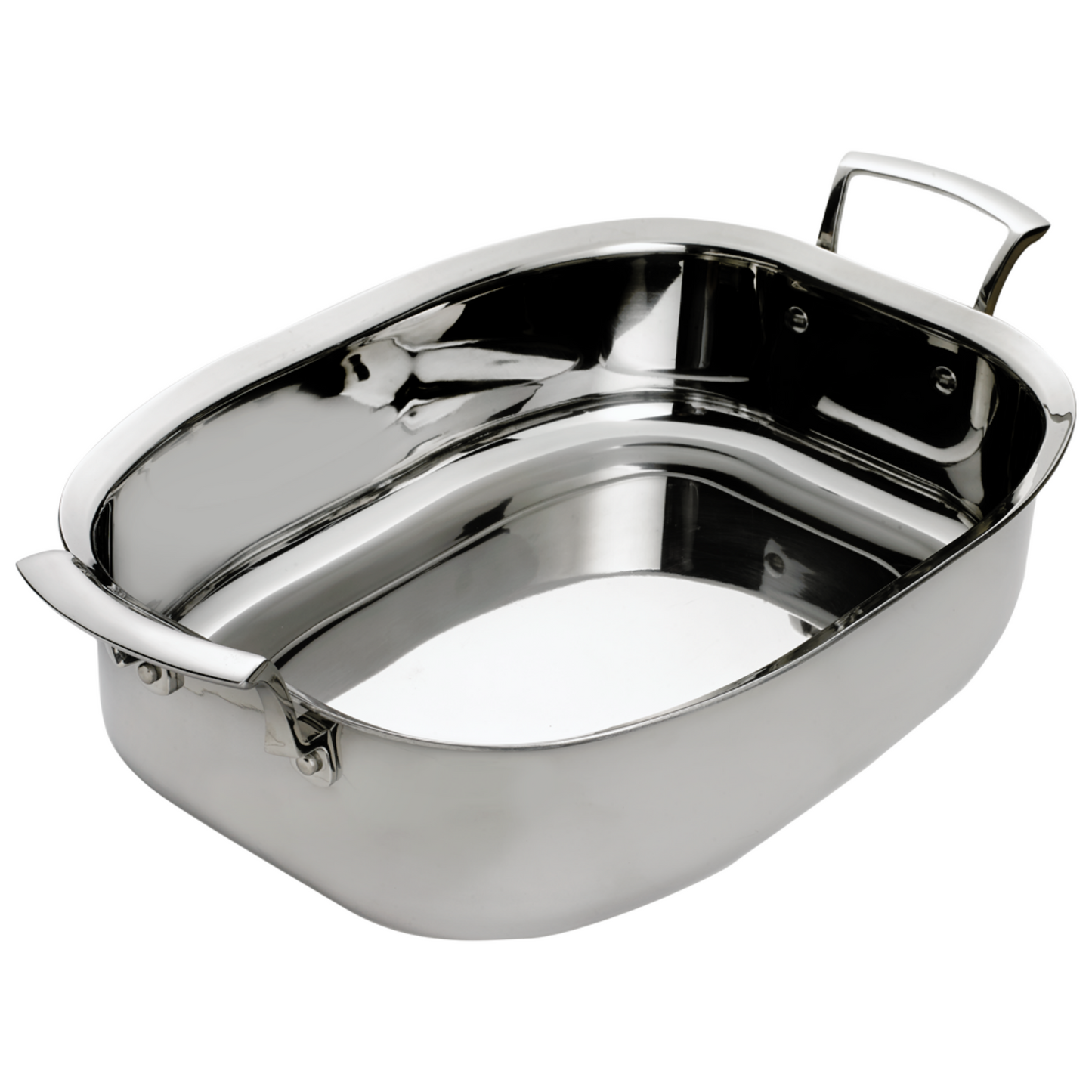 Browne | Thermalloy TRI-PLY Deep Roast Pan, 7 qt, Stainless Steel