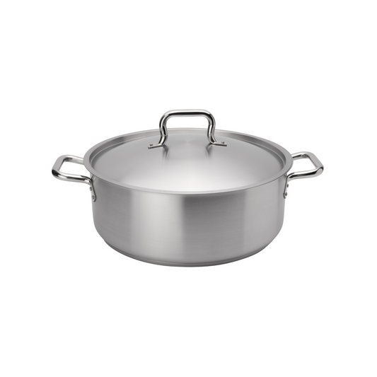 Browne | Elements Brazier with Lid, 15 qt, Stainless Steel