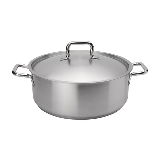 Browne | Elements Brazier with Lid, 20 qt, Stainless Steel