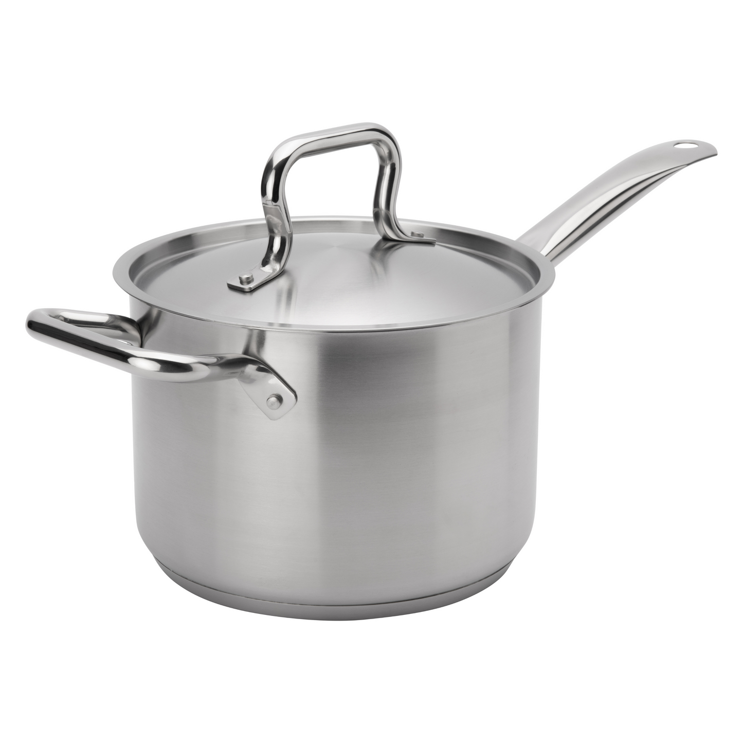 Browne | Elements Sauce Pan with Lid, 4.5 qt, Stainless Steel