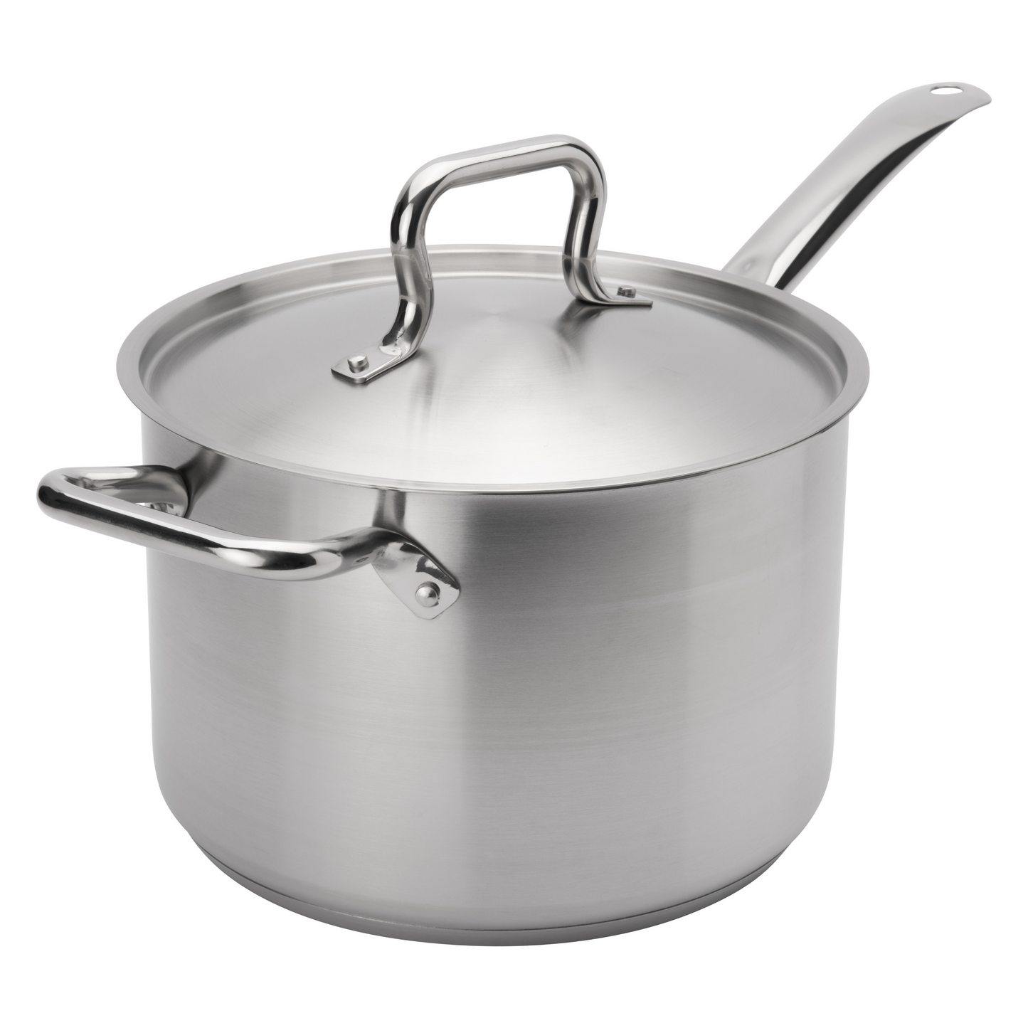 Browne | Elements Sauce Pan with Lid, 10 qt, Stainless Steel