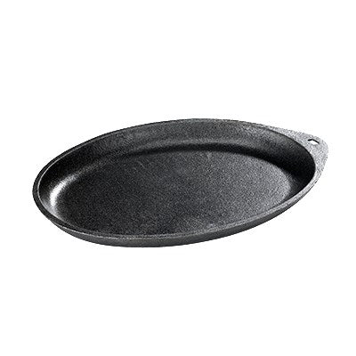 Browne | Thermalloy Oval Seasoned Cast Iron Skillet, 9.5" x 7", No Handle