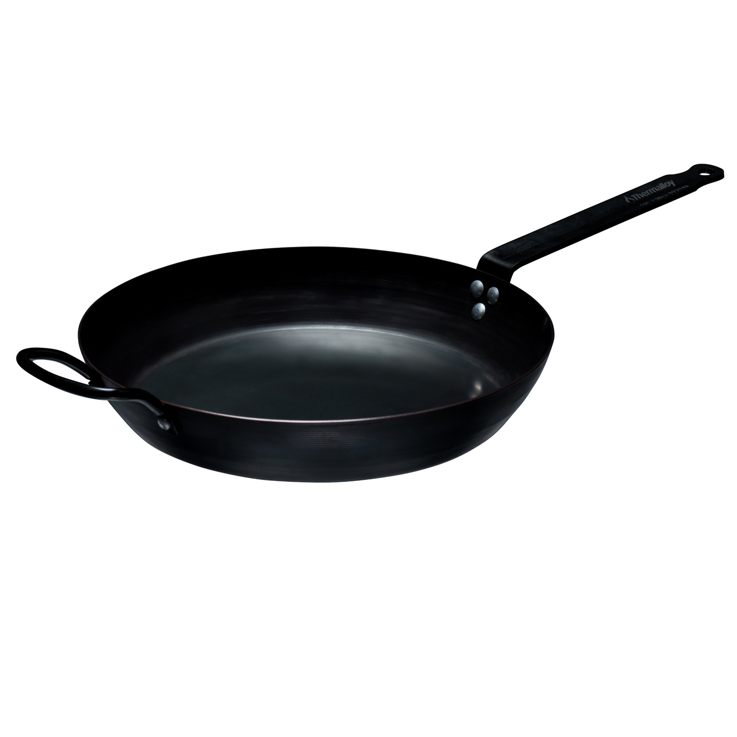 Browne | Thermalloy Carbon Steel Fry Pan w Helper Handle, 11.8" - ChefEquipment.com