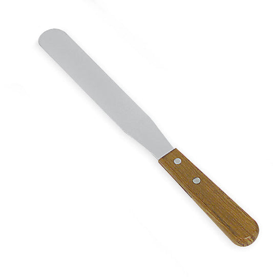 Browne | Icing / Straight Spatula, 12", Wood Handle