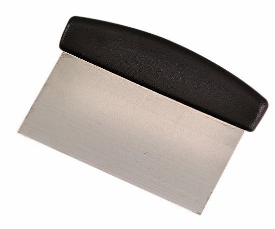 Browne | Dough Scraper w Black Handle, 4" x 6" - ChefEquipment.com