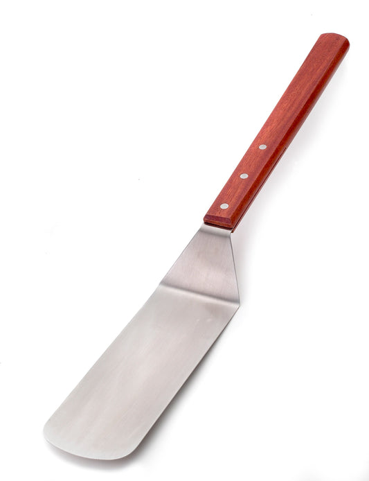 Browne | Long Handled Flexible Turner, 8" x 3" Blade, Wood Handle - ChefEquipment.com