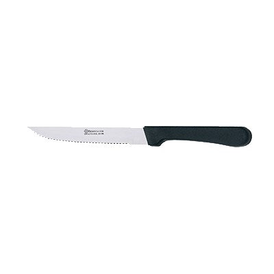 Browne | New Line Steak Knife, 9", Pointed Tip, Black Polypropylene Handle - ChefEquipment.com