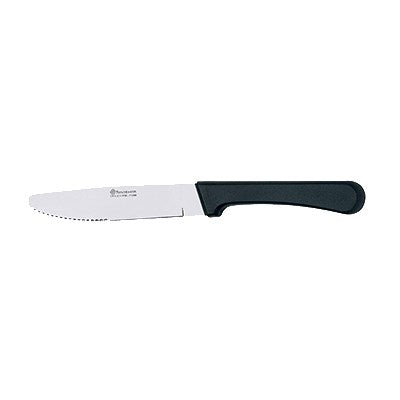 Browne | Eldorado Steak Knife, 10", Rounded Tip, Black Polypropylene Handle - ChefEquipment.com