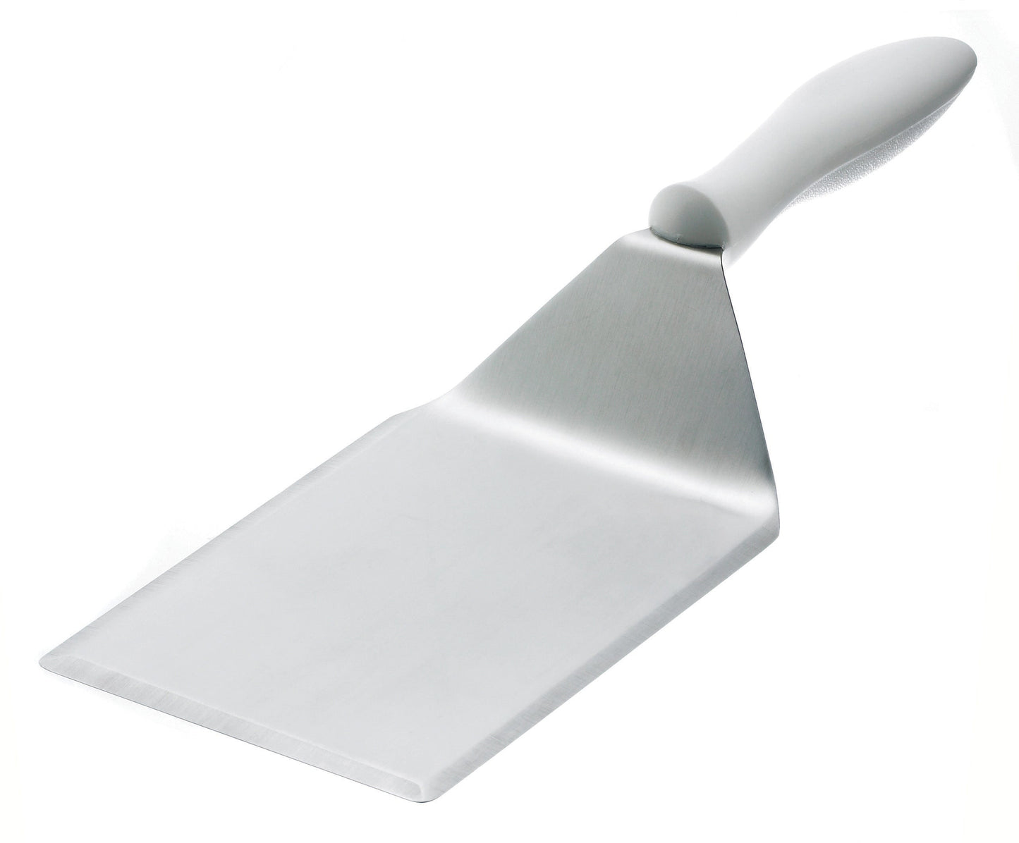 Browne | Large Beveled Turner, 5" x 6" Blade, White Handle - ChefEquipment.com