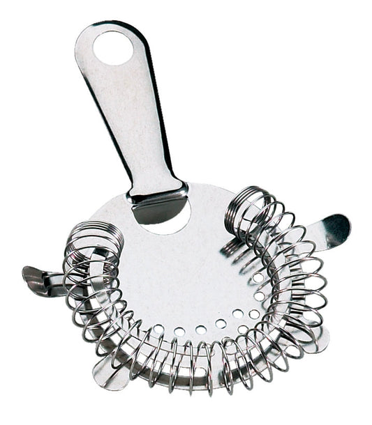 Browne | Bar Strainer, 4 Prong, Stainless Steel - ChefEquipment.com