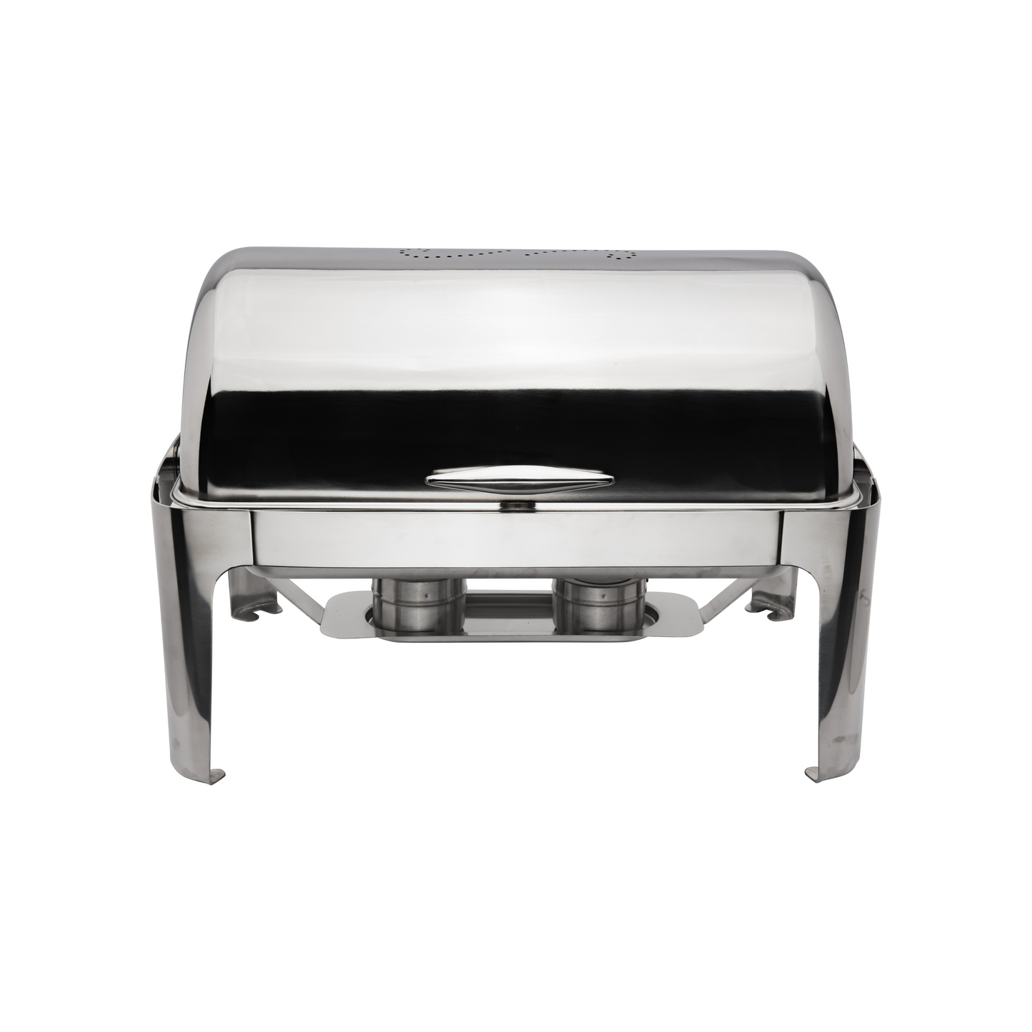 Browne | Cadence Roll Top Chafer, Rectangular, Stainless Steel