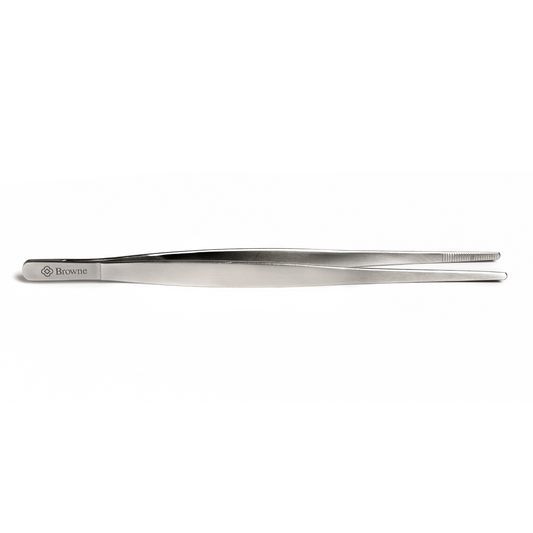 Browne | Precision Tongs/Tweezers, 8", Straight Style