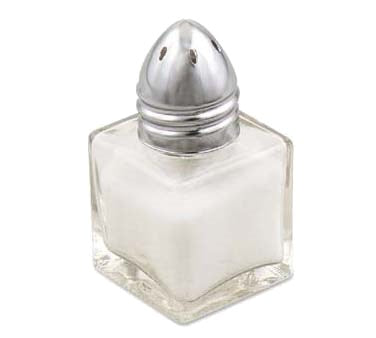 Browne | Square Salt & Pepper Shaker, 0.5 oz , Glass (2 DZ) - ChefEquipment.com