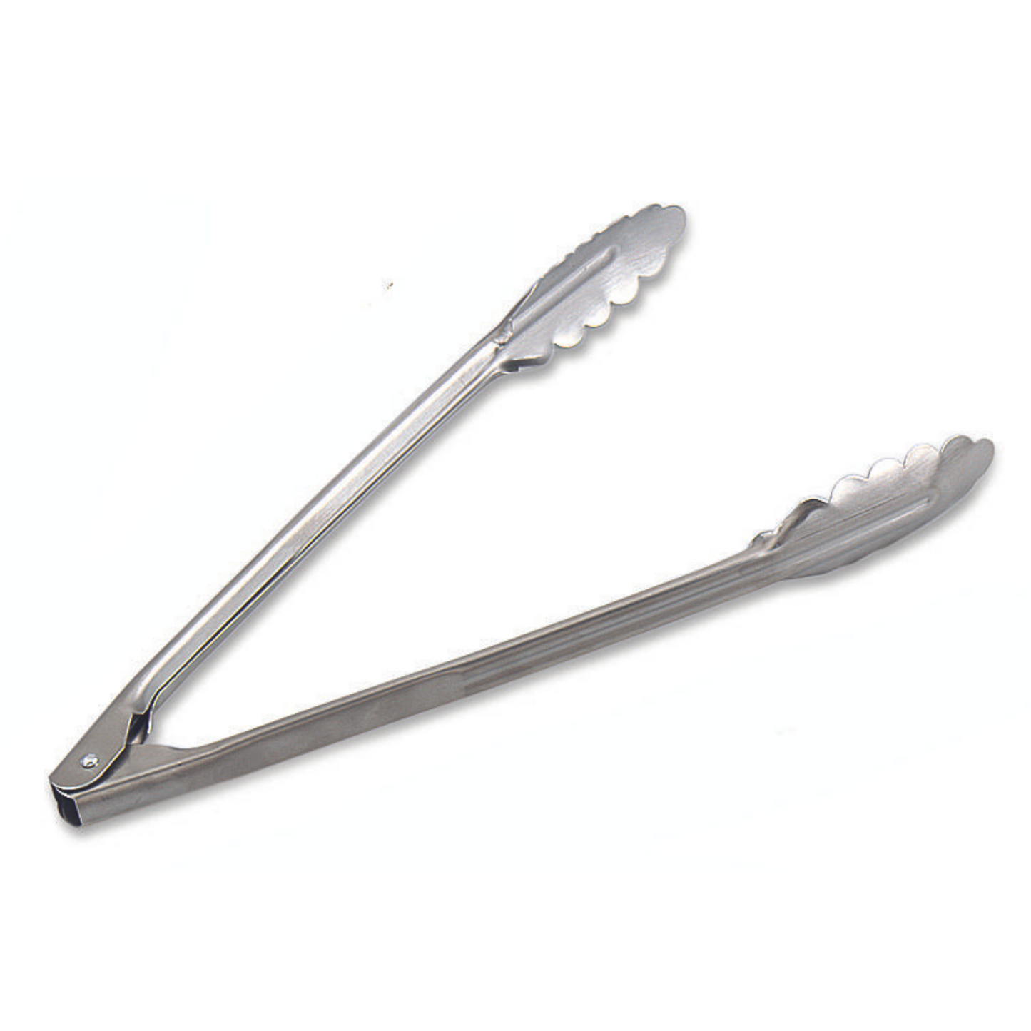 Browne | Utility Tongs, 12", Stainless Steel Satin Finish, 1.0mm