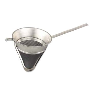 Browne | Extra Fine Mesh Bouillon Strainer, 8", Reinforced Bar Style