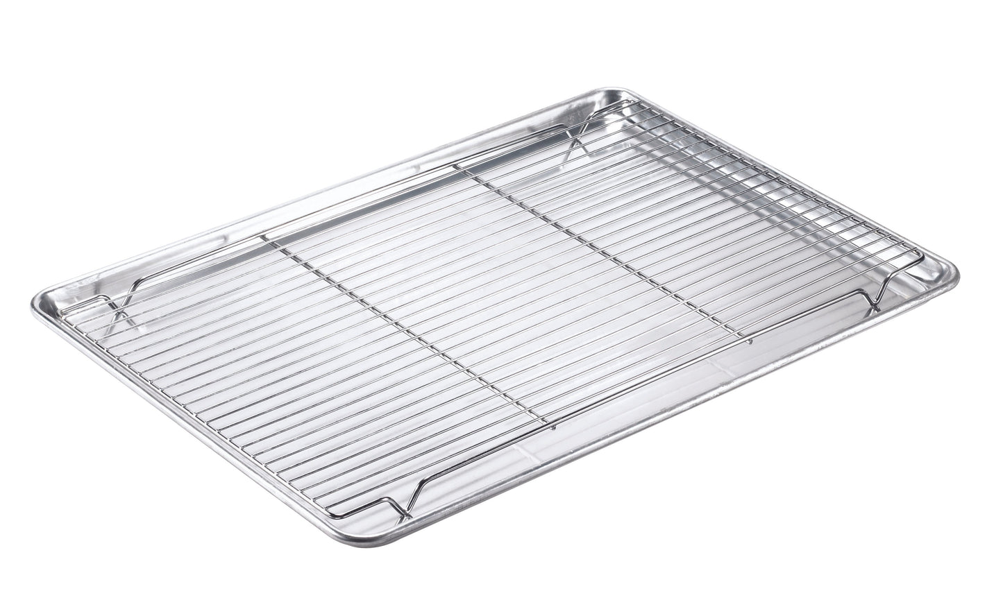 Browne | Footed Bun Pan Rib Grate, Rectangular, 17" x 25"