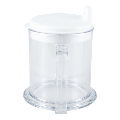 Parsons ADL | Double Handle Clear Mug with Spout Lid, Plastic