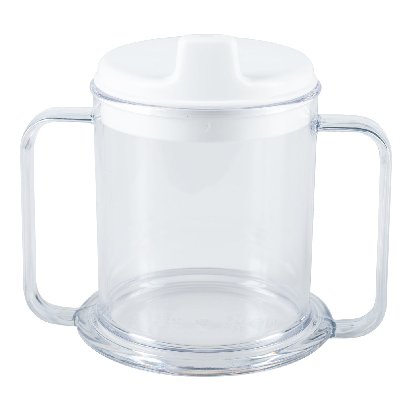 Parsons ADL | Double Handle Clear Mug with Spout Lid, Plastic