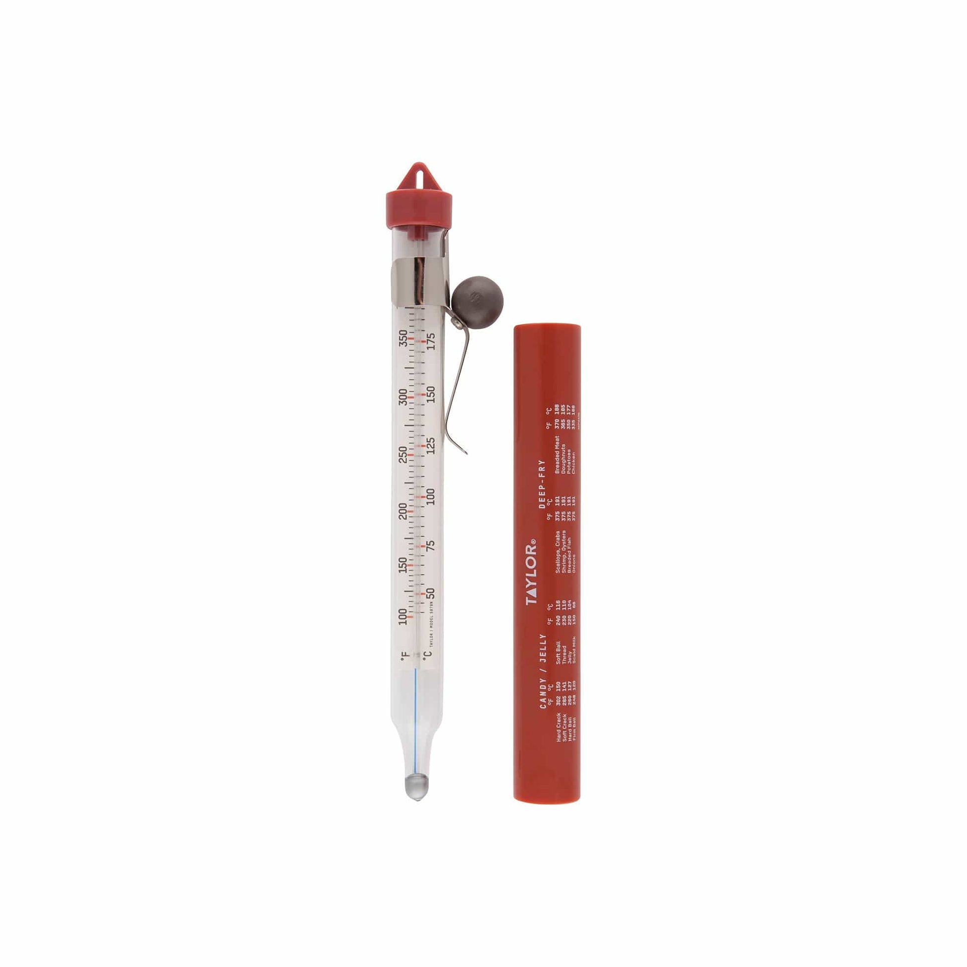 Taylor | Candy/Deep Fry Tube Thermometer, Glass - ChefEquipment.com