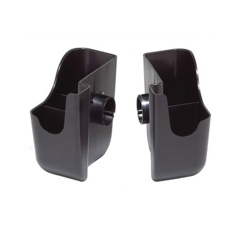 San Jamar | Dome Garnish Caddies, Left & Right, Black