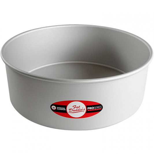 Fat Daddio's | Round Cake Pan, 4" Deep, Anodized Aluminum - ChefEquipment.com