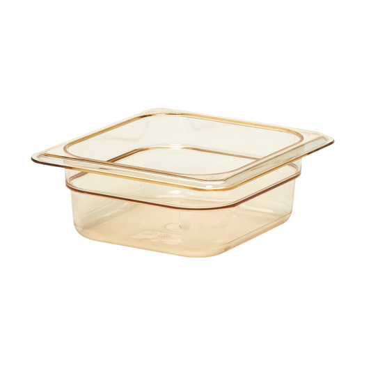 Cambro | High Heat 1/6 Size Food Pan, 2.5" Deep, Amber