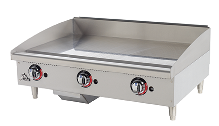 Star Holman | Star Max Manual Gas Griddle, 36", Polished Steel Plate - ChefEquipment.com