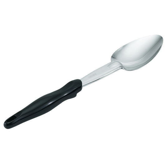 Vollrath | Ergo Grip Solid Basting Spoon, Stainless/Nylon Handle, Black