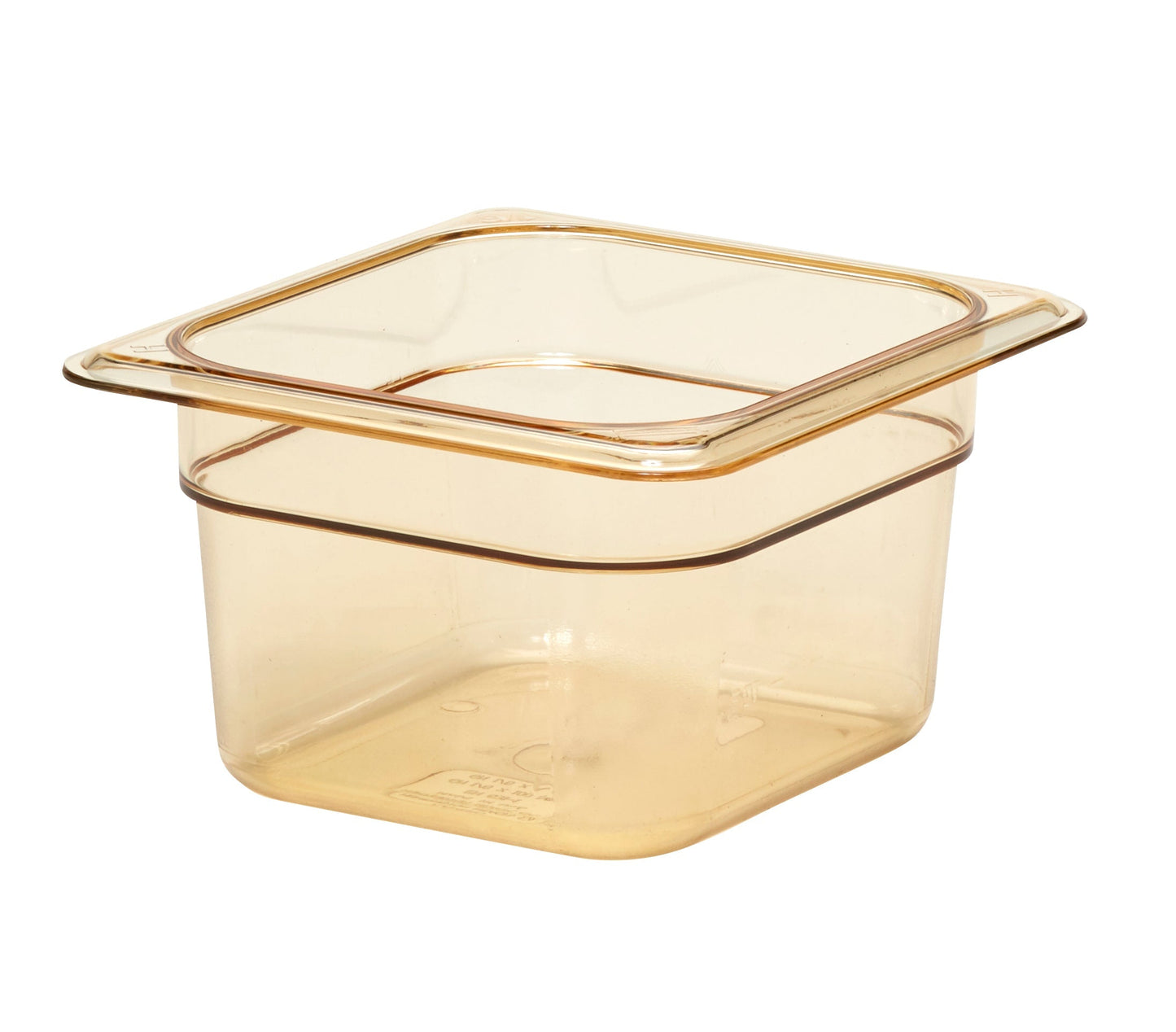Cambro High Heat 1/6 Size Food Pan, 4" Deep, Amber - 64HP150