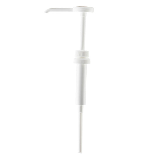 TableCraft Economy Pump w/38mm Adapter Cap, 1 oz, White - 66238