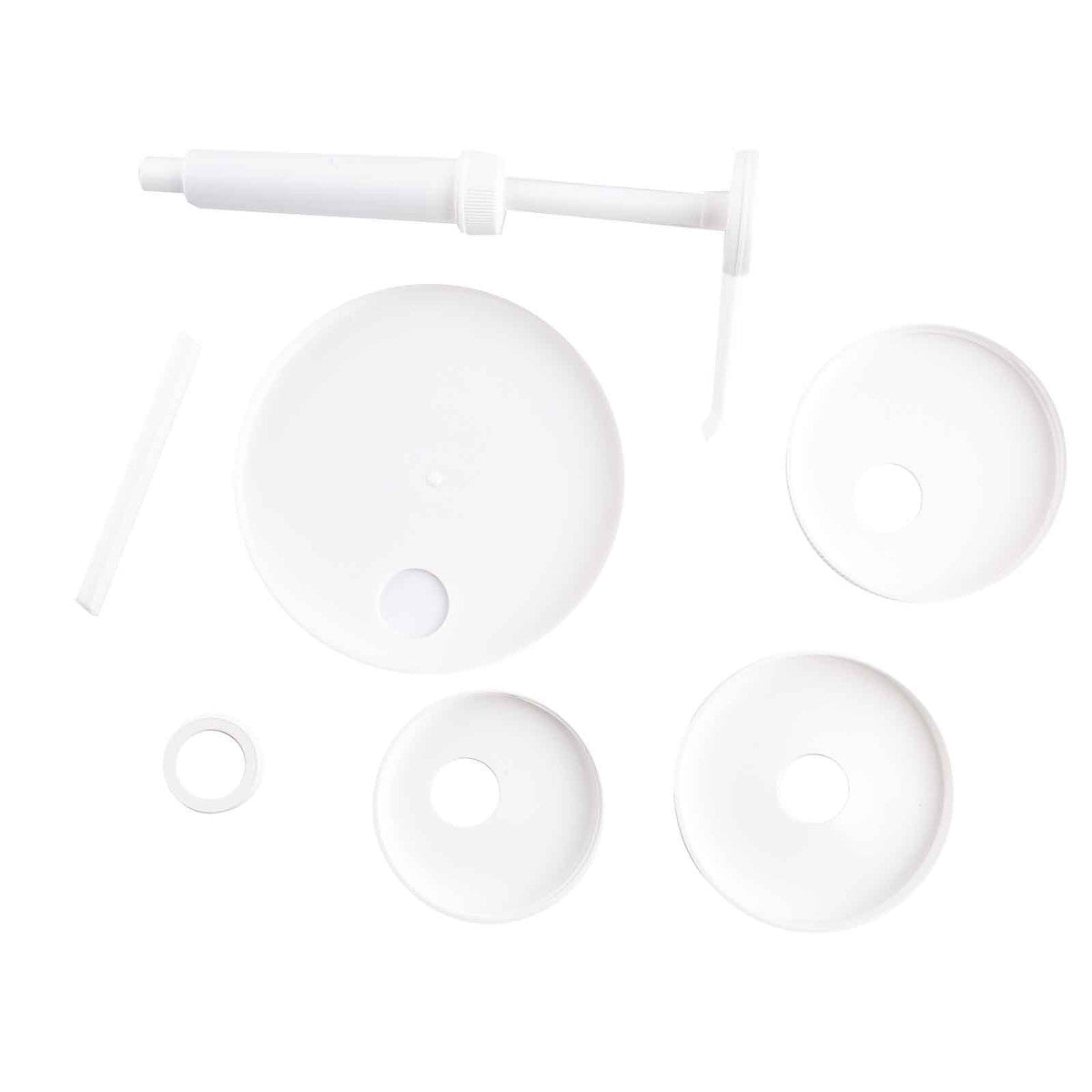 TableCraft | Economy Pump Kit, 1 oz, Pump + Adapter Caps, White