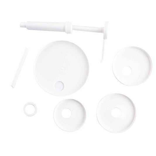 TableCraft | Economy Pump Kit, 1 oz, Pump + Adapter Caps, White